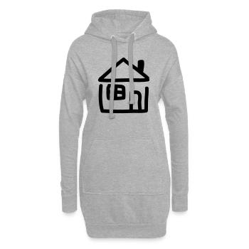Haus - Line - Hoodie-Kleid - Grau meliert - Vorne