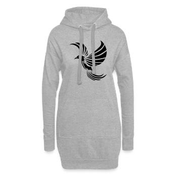 Phoenix by Dk - Sweat-shirt à capuche long Femme - gris chiné - Devant