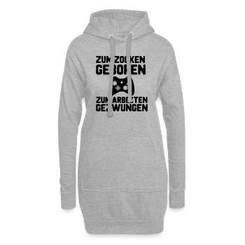 Gamers 4ever 2 - Sweat-shirt à capuche long Femme - gris chiné - Devant