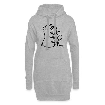Eisbär - Hoodie-Kleid - Grau meliert - Vorne