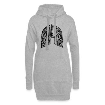 Lunge - Hoodie-Kleid - Grau meliert - Vorne