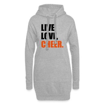 cheerleader - Hoodie-Kleid - Grau meliert - Vorne