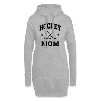 Hockey Mom - Hoodie-Kleid - Grau meliert - Vorne