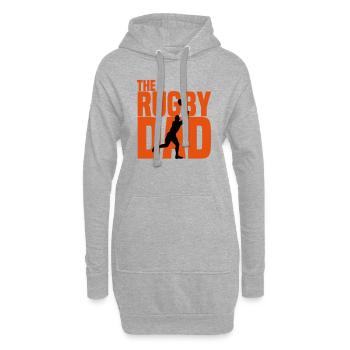 The Rugby Dad - Vater Team Sport Lustig Humor - Hoodie-Kleid - Grau meliert - Vorne