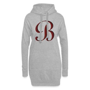 B - Hoodie-Kleid - Grau meliert - Vorne
