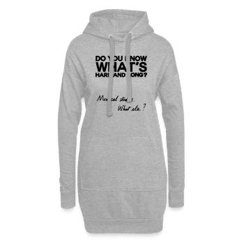 Was sonst? - Hoodie-Kleid - Grau meliert - Vorne