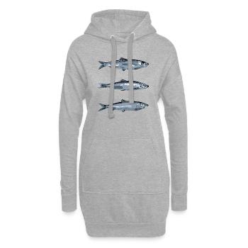 Haring - Hoodie Dress - heather grey - Front