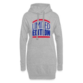 Cool Limited Edition Design - Sweat-shirt à capuche long Femme - gris chiné - Devant
