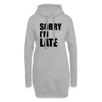 Sorry - Hoodie-Kleid - Grau meliert - Vorne