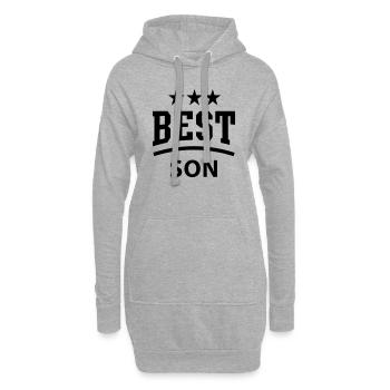 BEST SON 3 Star - Hoodie-Kleid - Grau meliert - Vorne
