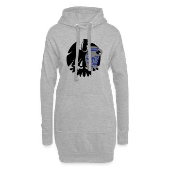 Adler & Bembel - Hoodie-Kleid - Grau meliert - Vorne