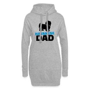 Havaneser - Hoodie-Kleid - Grau meliert - Vorne