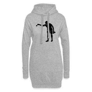 Boule - Hoodie-Kleid - Grau meliert - Vorne