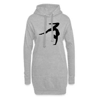 Gymnastics, gymnastics ( super cheap!) - Sweat-shirt à capuche long Femme - gris chiné - Devant
