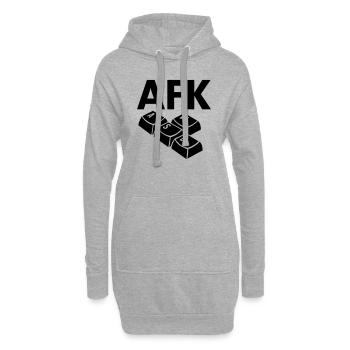 keyboard - Hoodie-Kleid - Grau meliert - Vorne