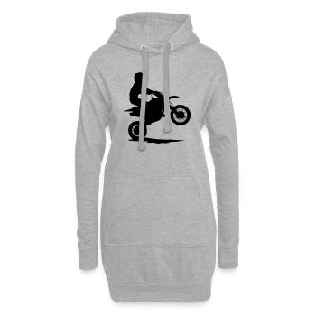 Kinder Motocross - KIDS MX - Hoodie-Kleid - Grau meliert - Vorne