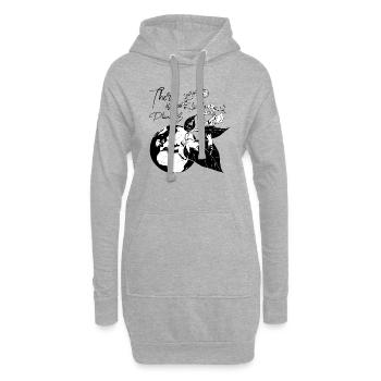 ES GIBT KEINEN PLANETEN B. - Hoodie-Kleid - Grau meliert - Vorne