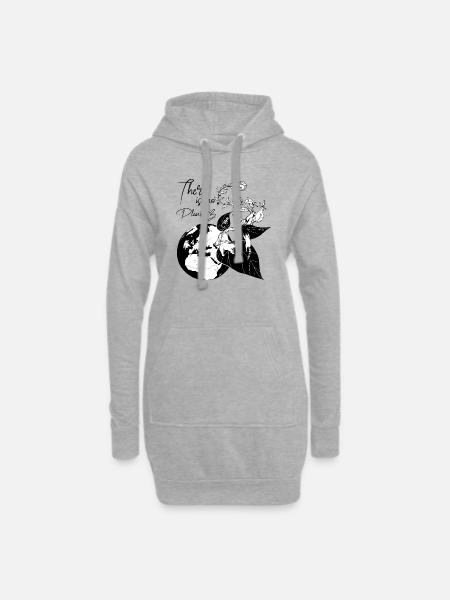ES GIBT KEINEN PLANETEN B. - Hoodie-Kleid - Grau meliert