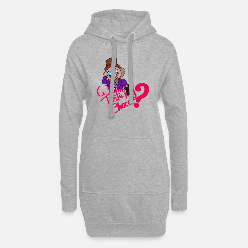 CHOCO - Hoodie-Kleid - Grau meliert