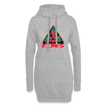 Sie jetzt die vibez - Hoodie-Kleid - Grau meliert - Vorne