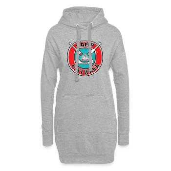 Retro Kikiwaka - Hoodie Dress - heather grey - Front