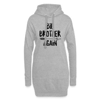 Big Brother à nouveau - Sweat-shirt à capuche long Femme - gris chiné - Devant