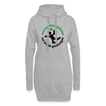 Handballverein Schule Sportunterricht Trainer Team - Hoodie-Kleid - Grau meliert - Vorne