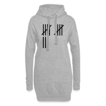 13 Rayures - Sweat-shirt à capuche long Femme - gris chiné - Devant