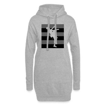 climbing - Hoodie-Kleid - Grau meliert - Vorne