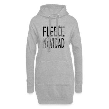 dinosaur fan gift statement animal cool santa - Hoodie-Kleid - Grau meliert - Vorne