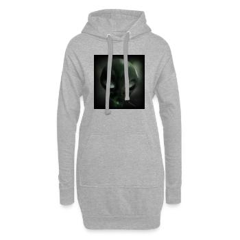 Alien - Hoodie Dress - heather grey - Front