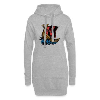 Drakkar- ASA OG VANA - Hoodie-Kleid - Grau meliert - Vorne