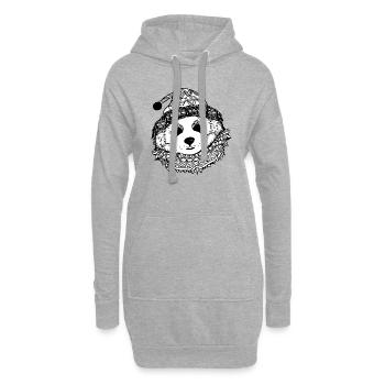 Noël Ours polaire Ours d’hiver Animaux animaux des neiges 2 - Sweat-shirt à capuche long Femme - gris chiné - Devant