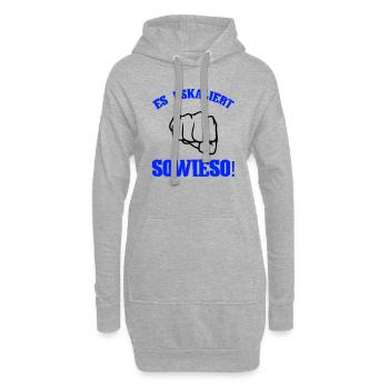 Es Eskaliert Sowieso - Hoodie-Kleid - Grau meliert - Vorne