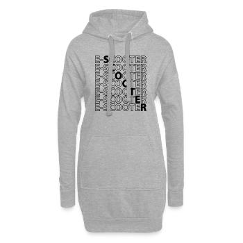 E-Scooter E-Roller Scooter - Sweat-shirt à capuche long Femme - gris chiné - Devant