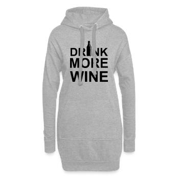 Bière Vin Whisky Schnaps Alcool - Sweat-shirt à capuche long Femme - gris chiné - Devant