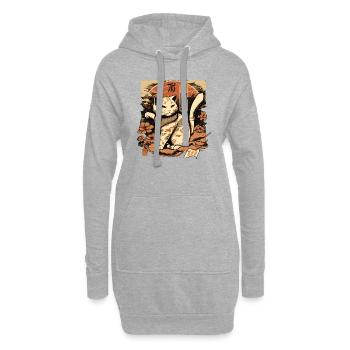 Neko Neko4 - Hoodie Dress - heather grey - Front