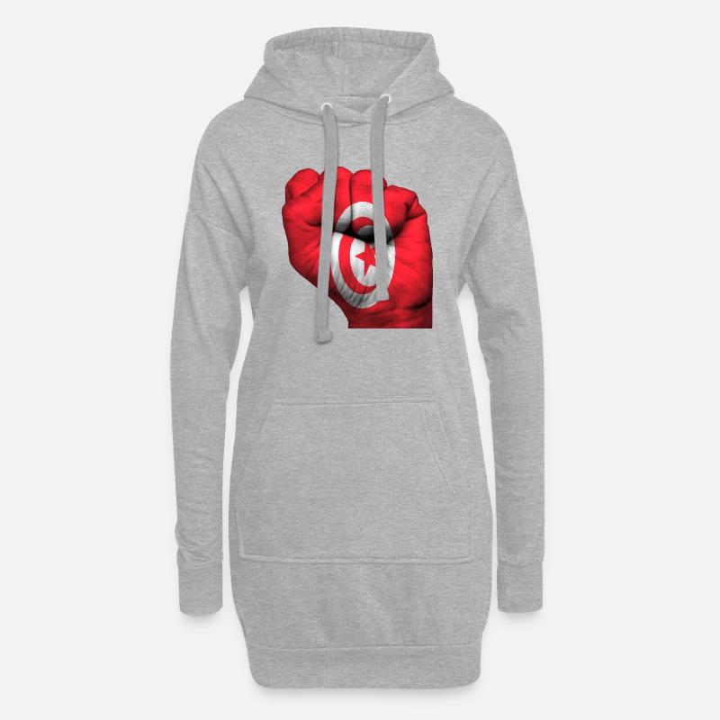 Faust Tunesien - Hoodie-Kleid - Grau meliert