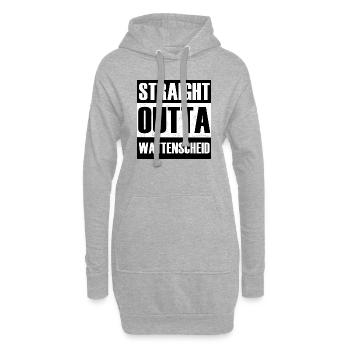 Straight Outta Wattenscheid - Hoodie-Kleid - Grau meliert - Vorne
