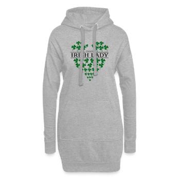 Dancing Dance Music - Hoodie-Kleid - Grau meliert - Vorne