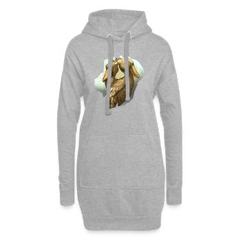 Schuhschnabel Vogel Ornithologe Wald I Geschenk - Hoodie-Kleid - Grau meliert - Vorne