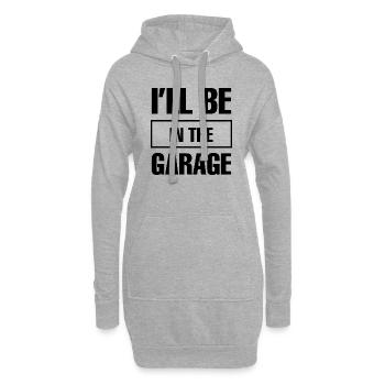 Handwerker Handyman Handwerk Werkzeug Baustelle - Hoodie-Kleid - Grau meliert - Vorne