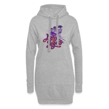 Las Vegas États-Unis Amérique Californie Patriot Travel - Sweat-shirt à capuche long Femme - gris chiné - Devant