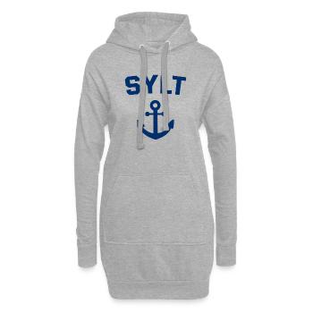 Sylt - Nordsee - Deutschland - Kampen - Insel - Hoodie-Kleid - Grau meliert - Vorne