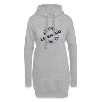 Big Truck Driver - Lizenziert - Hoodie-Kleid - Grau meliert - Vorne