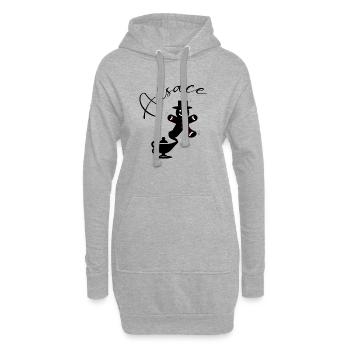 Alsace Genius Mannele Mannala - Hoodie-Kleid - Grau meliert - Vorne