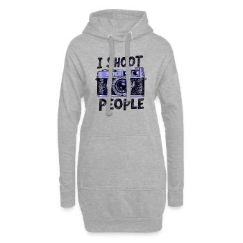 SnapTee - The Camera Enthusiast's Choice - Hoodie Dress - heather grey - Front