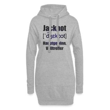 jackpot 4 - Hoodie-Kleid - Grau meliert - Vorne