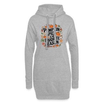Pumpkin spice is my favorite season - Hoodie-Kleid - Grau meliert - Vorne