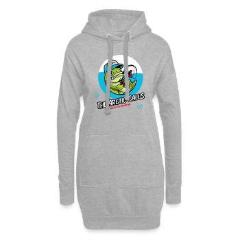 L’appel de l’Arctique relève le défi - Sweat-shirt à capuche long Femme - gris chiné - Devant